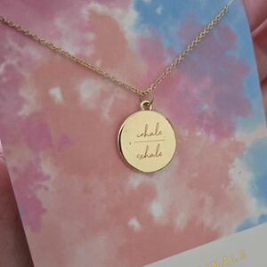 Gold Colored Pendant Necklace